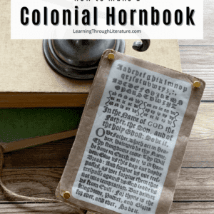 Pin Image - How to Make a Colonial Hornbook